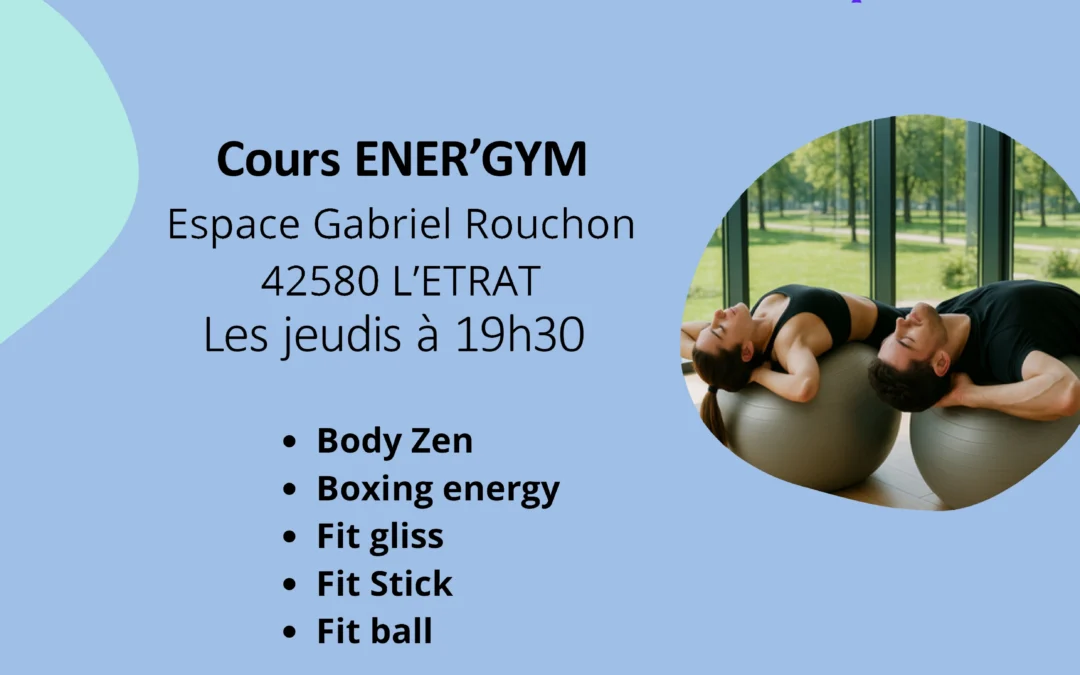 Flyer pour un nouveau cours ENER'GYM